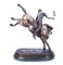 Polospieler Bucking a Horse in Bronze, 1980er 7