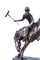 Polo Player Bucking a Horse in Bronze, 1980s, Image 4