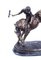 Polo Player Bucking a Horse in Bronze, 1980s 8