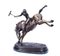 Polo Player Bucking a Horse in Bronze, 1980s 9