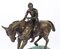 Scultura vintage in bronzo di cavallo e fantino, XX secolo, anni '70, Immagine 3