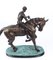 Vintage Large Horse & Jockey Bronze Sculpture Mene', 20th Century, 1970s, Bronze, Image 8