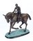 Scultura vintage in bronzo di cavallo e fantino, XX secolo, anni '70, Immagine 16