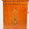 19th Century Edwardian Satinwood Hand-Painted Bowfront Side Cabinet 18