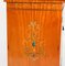 19th Century Edwardian Satinwood Hand-Painted Bowfront Side Cabinet, Image 18