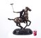 20th Century Polo Player Galloping on Horse in Bronze 10