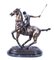 20. Jh. Polo-Spieler im Galopp auf Pferd in Bronze 6