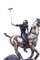 20. Jh. Polo-Spieler im Galopp auf Pferd in Bronze 3