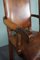 Sheep Leather Dining Chairs with Armrests, Set of 2 8