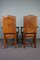 Sheep Leather Dining Chairs with Armrests, Set of 2 4