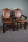 Sheep Leather Dining Chairs with Armrests, Set of 2 2