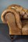 Chaise longue Chesterfield de cuero con botones, Imagen 7