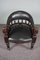 English Leather Library Armchair, Image 7