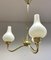 Modern Swedish Ceiling Lamp with Opal Glass Cups 9