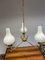 Modern Swedish Ceiling Lamp with Opal Glass Cups 12