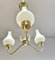 Modern Swedish Ceiling Lamp with Opal Glass Cups 7