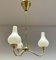 Modern Swedish Ceiling Lamp with Opal Glass Cups 1