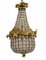 French Empire Ormolu Glass Chandelier 3