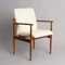 Mid-Century Armchairs in Teak and Wool Boucle Fabric, 1960s, Set of 2, Image 3