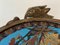Bronze Cloisonne Tasse mit 3 Echassiers, die Alphonse Giroux Ferdinand Duvinage zugeschrieben werden 7
