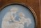 19th Century Medallion with Woman & Cupid in Natural Wood Frame from Wedgwood 2