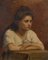 Mathilde de la Jonquiere, Portrait eines jungen Mädchens, Öl auf Leinwand, gerahmt 4