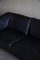 Danish 3-Seater Sofa in Black Leather, 1970s 7