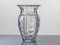Grand Vase Art Déco en Verre Taillé, 1930 3