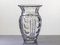 Grand Vase Art Déco en Verre Taillé, 1930 1