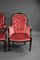 Chaises Boudoir Style en Acajou, France, 1980, Set de 2 5