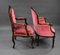 French Style Boudoir Chairs in Mahogany, 1980, Set of 2, Image 2