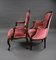 French Style Boudoir Chairs in Mahogany, 1980, Set of 2 6