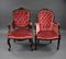 French Style Boudoir Chairs in Mahogany, 1980, Set of 2 3