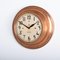 Petite Horloge Murale Antique en Cuivre de International Time Recording Co Ltd, 1920s 4