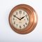 Small Antique Wall Clock in Copper from International Time Recording Co Ltd, 1920s, Image 4