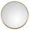 Miroir Rond Vintage en Laiton 1