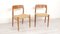 Model 75 Dining Chairs in Teak by Niels Otto Møller for J.L. Møllers, Set of 2 4