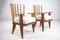 Oak and Fabric Dining Chairs by Guillerme and Chambron for Votre Maison, 1960s, Set of 2 8