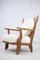 Eichenholz Armlehnstuhl von Guillerme und Chambron für Votre Maison, 1960er 1