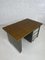 Industrieller Schreibtisch aus Metall & Holz von Remington Rand, Frankreich, 1950er 9
