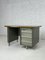 Industrieller Schreibtisch aus Metall & Holz von Remington Rand, Frankreich, 1950er 6