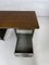 Industrieller Schreibtisch aus Metall & Holz von Remington Rand, Frankreich, 1950er 7