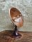 Antike Tischlampe aus Kupfer mit emailliertem Fuß 9