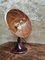 Lámpara de mesa antigua de cobre con base esmaltada, Imagen 12