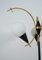 Mid-Century Modern Floor Lamp in Brass and Opaline Glass from Stilnovo, Italy, 1950s, Image 8