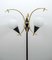 Mid-Century Modern Floor Lamp in Brass and Opaline Glass from Stilnovo, Italy, 1950s 4