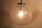 Bubble Glass & Chrome Ball Hanging Lamp attributed to Doria Leuchten 2