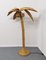 Palmen Stehlampe aus Rattan & Korbgeflecht im Stil von Mario Lopez Torres, 1970er 1