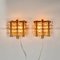 Scandinavian Glass & Brass Wall Lamps attributed to Carl Fagerlund for Lyfa, 1960s, Set of 2 9