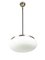 Lampada nr. 2/5 in plastica bianca e marrone di Gianemilio Piero & Anna Monti per Kartell, anni '60, Immagine 3
